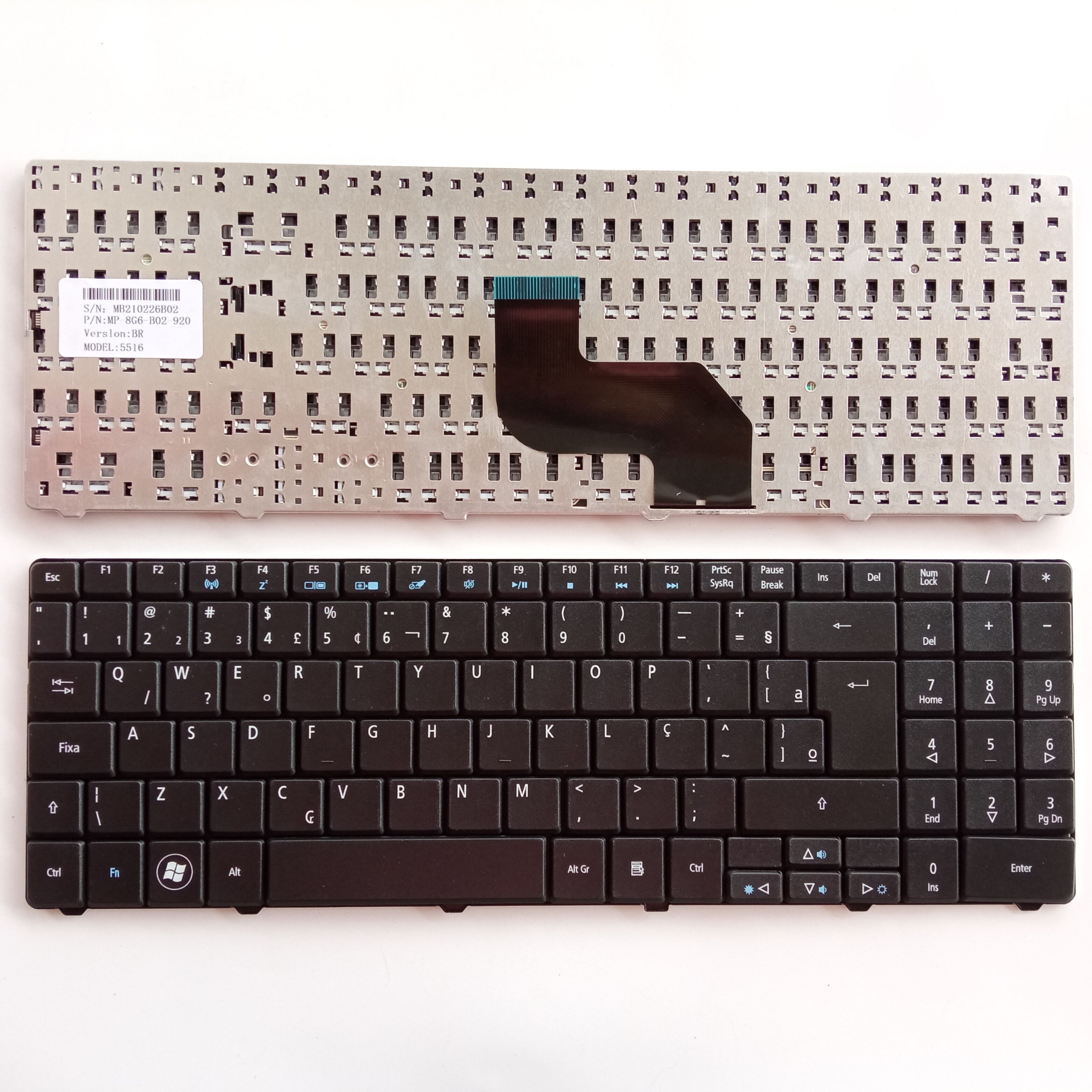 Picture of New Replacement Laptop Keyboard For ACER 5516/5732/5517/5734/5334/5332/5241/E625/E725 BLACK (OEM) BR Layout